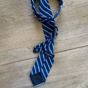 Blue Silk Striped Tie by Brooks Brothers